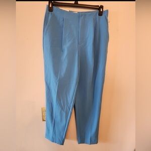 A new day blue highest rise tampered leg dress pants size 10 regular